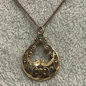 Vintage Gold Filled CMC Signed Chain and Pendant